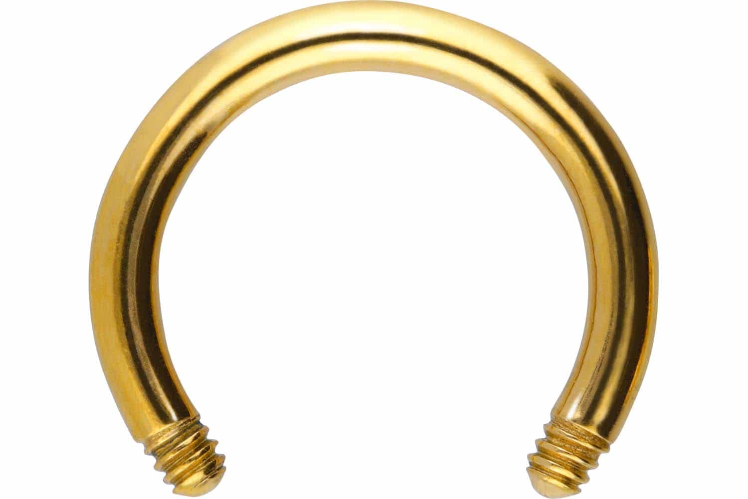 Chirurgenstahl Hufeisenring Piercing ohne Kugeln